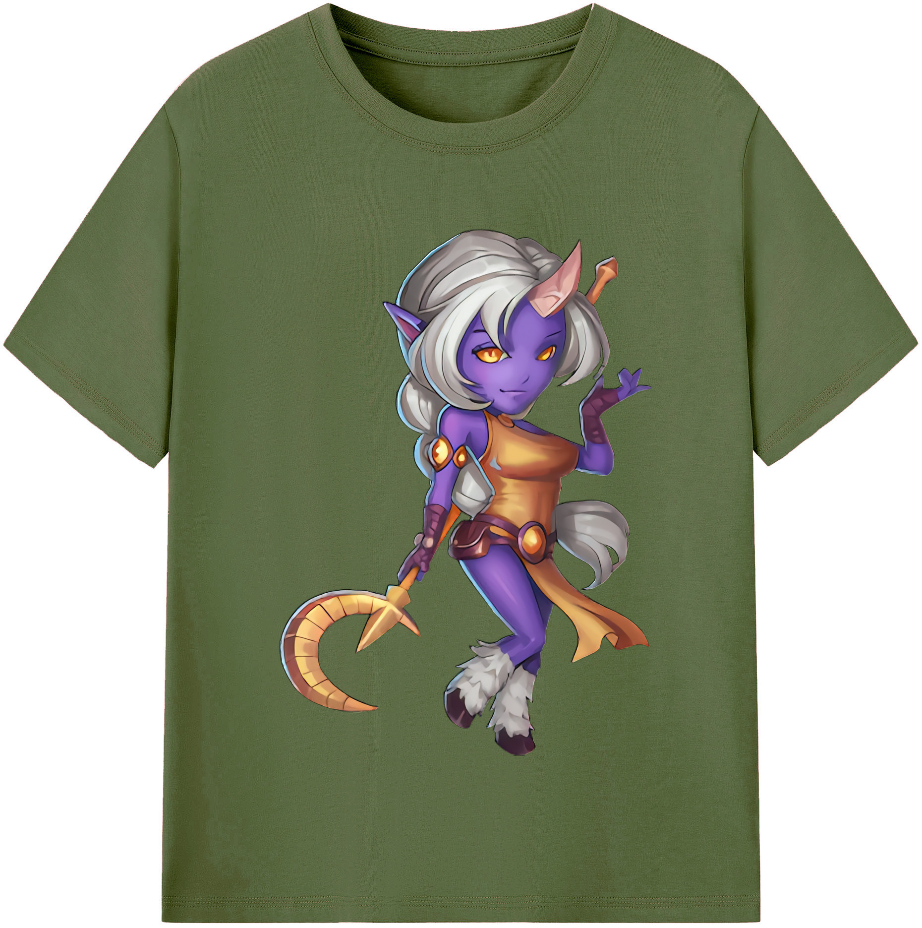リーグ・オブ・レジェンド League of Legends LOL 綿100％半袖Tシャツ（フロントプリント）